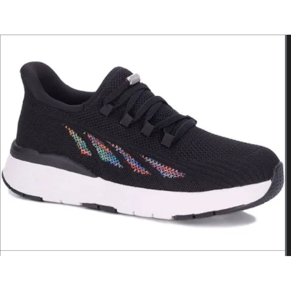Drew Halo Shoes  9.5 Black Mesh Orthopedic NIB Rainbow Athletic Sneakers